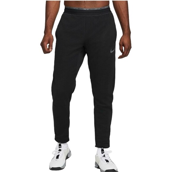 Nike Dri-Fit Pro Men's L Fleece Training Pants Black DM5886 010 Athletic Workout - Picture 1 of 15